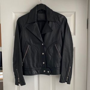 All Saints Leather Black Jacket AMAZING CONDITION